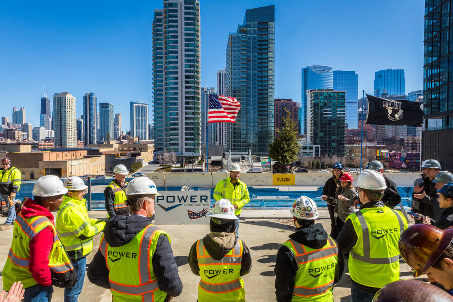 360 N Green Topping Out
