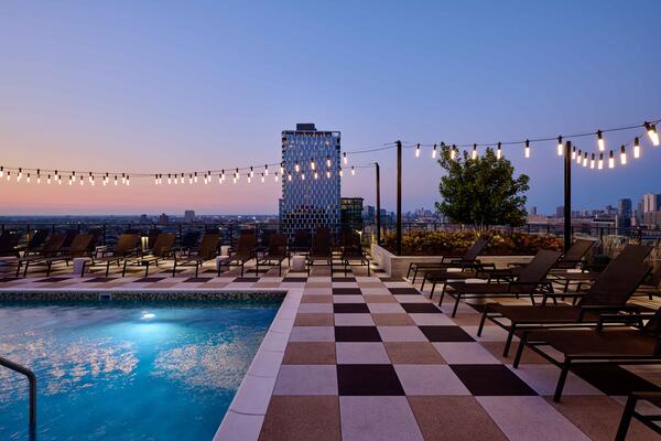 210 N Aberdeen Rooftop Terrace